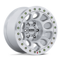 KMC KM241 E25 Beadlock 17x9 Wheel with Machined Finish and -38 Offset