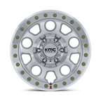 KMC KM241 E25 Beadlock 17x9 Wheel with 6x135 Bolt Pattern and Machined Finish