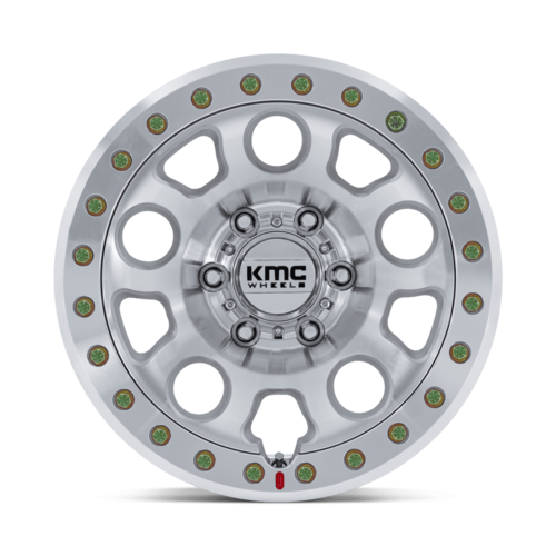KMC E25 Beadlock 17x9 Wheel with Machined Finish and -12 Offset