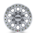 KMC KM241 E25 Beadlock 17x9 Wheel with Machined Finish and 8x165.1 Bolt Pattern