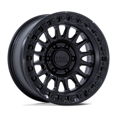 KMC IMS 18x9 Matte Black with Gloss Black Lip Wheel - 8x170 Bolt Pattern, +0 Offset, 125.10 Center Bore