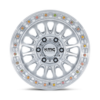 KMC IMS 18x9 Inch Gloss Silver Machined Face Wheel with 6x114.3 Bolt Pattern and +18 Offset