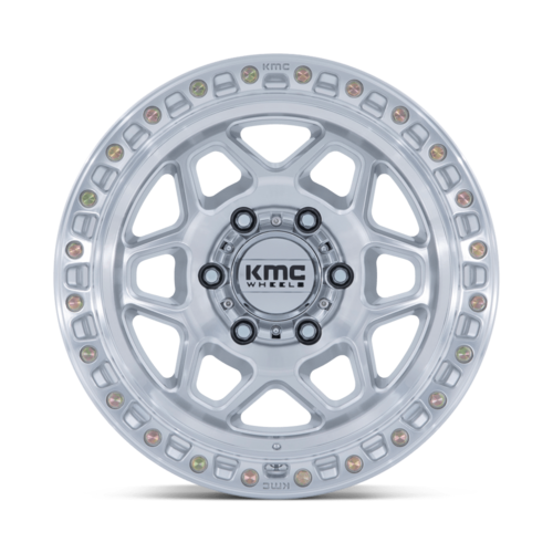 KMC KM553 TORX 17x8.5 Inch Alloy Wheel with 6x135 Bolt Pattern and Machined Face Finish