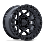 KMC KM553 TORX 17x8.5 Inch Matte Black with Gloss Black Lip Wheel for 6x135 Bolt Pattern