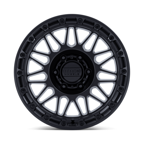 KMC KM555 Attack 17x8.5 Matte Black Alloy Wheel with 6x135 Bolt Pattern and 87.10mm Center Bore