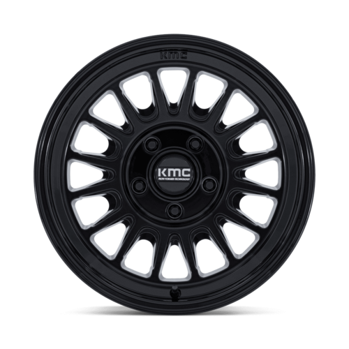 KMC KM733 Impact FFT 18x9 Gloss Black Alloy Wheel with 8x6.5 Bolt Pattern and +18 Offset
