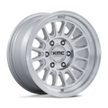 KMC Impact FFT 17x8.5 Inch Silver Gloss Wheel with Machined Face, 6x139.7 Bolt Pattern, +0 Offset