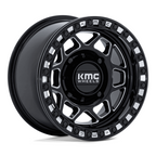 KMC Powersports KS241 TORX UTV Beadlock 15x8 Wheel in Gloss Black Milled