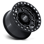 KMC Powersports KS241 TORX UTV Beadlock Wheel - 15x7, 4x137 Bolt Pattern, +38mm Offset, Gloss Black Milled Finish