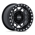 KMC Powersports KS241 TORX UTV Beadlock Wheel 15x7 - 6x139.7 Bolt Pattern, +38 Offset, Gloss Black Milled Finish