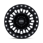 KMC Powersports KS242 AZTEC UTV Beadlock Wheel - 15x10, 5x114.3 Bolt Pattern, Gloss Black Milled Finish