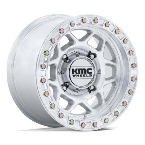 KMC Powersports KS241 TORX UTV Beadlock Wheel 15x7 - 4x137 Bolt Pattern +38 Offset Machined Finish