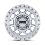 KMC Powersports KS241 TORX UTV Beadlock Wheel - 15x8, 4x156 Bolt Pattern, Machined Finish