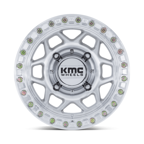 KMC Powersports KS241 TORX UTV Beadlock Wheel - 15x8, 4x156 Bolt Pattern, Machined Finish