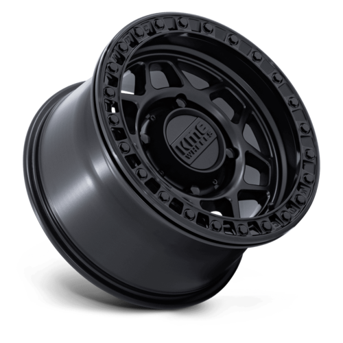 KMC Powersports KS241 TORX UTV Beadlock Wheel - 15x7 inches, Matte Black with Gloss Black Ring, 5x114.3 Bolt Pattern, +38 Offset