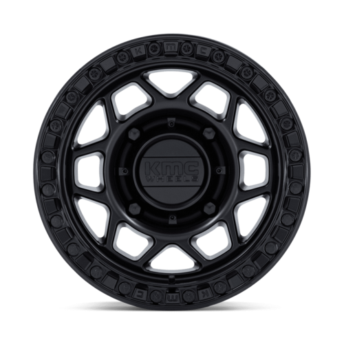 KMC Powersports KS241 Torx UTV Beadlock Wheel 15x8 Inches with 4x156 Bolt Pattern in Matte Black with Gloss Black Ring