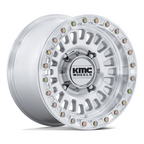 KMC Powersports AZTEC UTV Beadlock Wheel - 15x8, 4x137 Bolt Pattern, Machined Finish
