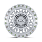 KMC Powersports AZTEC UTV Beadlock Wheel 15x8 - Machined Finish with 5x114.3 Bolt Pattern