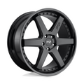 Niche 1PC M192 Altair 18x8.5 Inch Gloss and Matte Black Wheel with 5x108 Bolt Pattern and +40 Offset