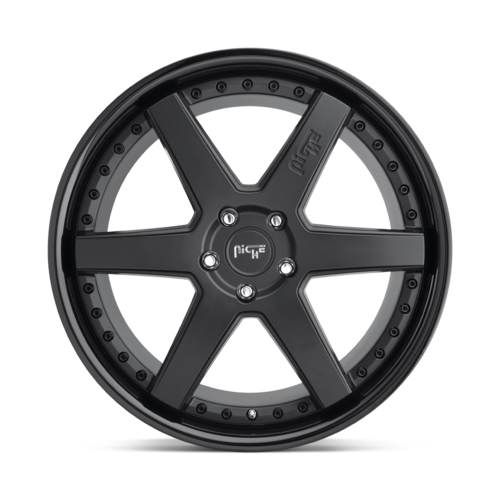 Niche 1PC M192 Altair 22x10 Gloss and Matte Black Wheel with 5x127 Bolt Pattern and +35 Offset