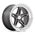 American Racing Vintage VN514 Groove 18x7 Inch Anthracite with Diamond Cut Lip Wheel
