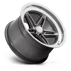 American Racing Vintage VN514 Groove 18x7 Inch Anthracite with Diamond Cut Lip Wheel