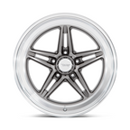 American Racing Vintage VN514 Groove 18x8 Anthracite with Diamond Cut Lip
