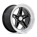 American Racing Vintage VN514 Groove 18x8 Gloss Black Milled Wheel with Diamond Cut Lip and 5x114.3 Bolt Pattern