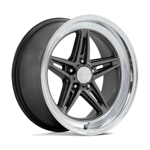 American Racing Vintage VN514 Groove 20x10 5x127 Bolt Pattern Anthracite with Diamond Cut Lip
