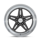 American Racing Vintage VN514 Groove 18x10 Wheel with Anthracite Finish and Diamond Cut Lip