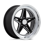 American Racing Vintage VN514 Groove 20x8.5 Inch Gloss Black Milled Diamond Cut Lip Wheels with 5x127 Bolt Pattern and 78.10mm Center Bore