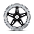 American Racing Vintage VN514 Groove 20x10 Gloss Black with Diamond Cut Lip Wheel