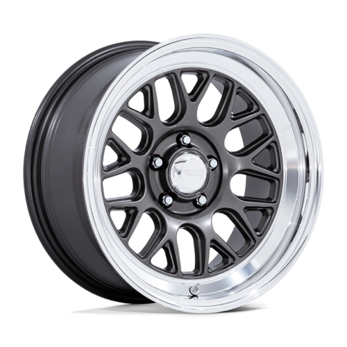 American Racing Vintage VN516 G-FORCE 18x8 Matte Anthracite Wheel with Diamond Cut Lip and 5x114.3 Bolt Pattern