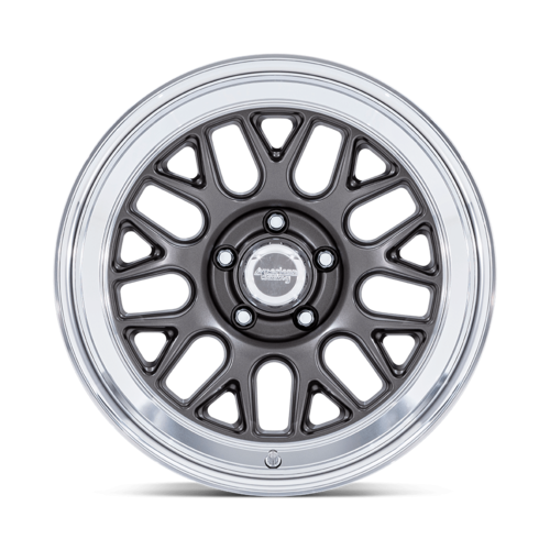 American Racing Vintage VN516 G-FORCE 17x7 Matte Anthracite Wheel with Diamond Cut Lip