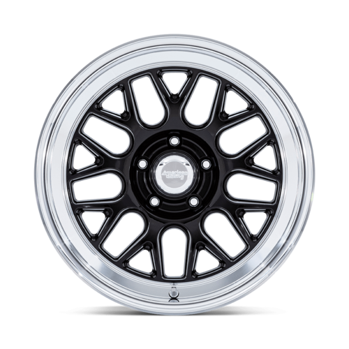 American Racing Vintage VN516 G-FORCE 18x8 Inch Gloss Black Alloy Wheel with Diamond Cut Lip and 5x114.3 Bolt Pattern
