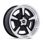 American Racing Vintage VN517 Marauder 22x9 Gloss Black Machined Wheel with Diamond Cut Lip, 5x139.7 Bolt Pattern, +6 Offset