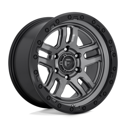 Fuel 1PC D701 Ammo 17x9 Matte Gunmetal Black Bead Ring Wheel with -12 Offset and 5x127 Bolt Pattern