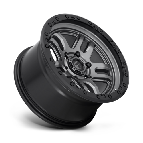 Fuel 1PC D701 Ammo 17x9 Matte Gunmetal Black Bead Ring Wheel