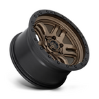 Fuel 1PC D702 Ammo 17x9 Matte Bronze Black Bead Ring Wheel with 5x127 Bolt Pattern and -12 Offset