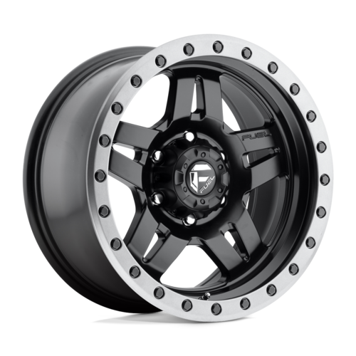 Fuel 1PC D557 ANZA 16x8 Matte Black Gunmetal Ring Wheel with 6x139.7 Bolt Pattern and 108mm Center Bore