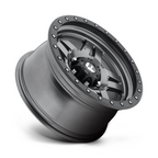 Fuel 1PC D558 ANZA 17x8.5 Matte Gunmetal Black Bead Ring Wheel