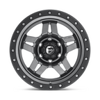 Fuel 1PC D558 ANZA 17x8.5 Matte Gunmetal Black Bead Ring Wheel