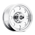 American Racing AR172 BAJA 15x8 Polished Alloy Wheel with -19mm Offset, 5x127 Bolt Pattern, and 83.06mm Center Bore