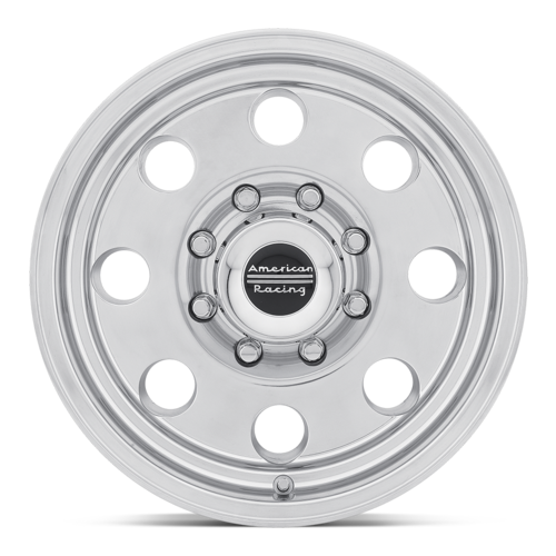 American Racing AR172 Baja 17x9 Polished Alloy Wheel with -12mm Offset and 8x165.1 Bolt Pattern