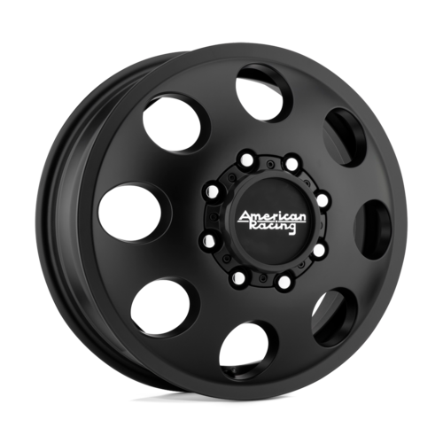 American Racing AR204 Baja Dually 17x6.5 Satin Black Wheel with 8x210 Bolt Pattern and +111 Offset