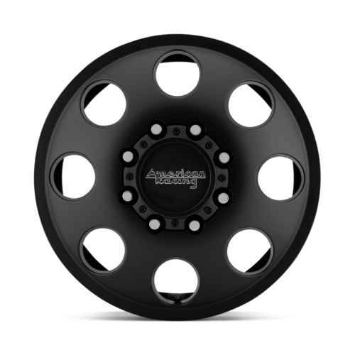 American Racing AR204 Baja Dually 17x6.5 Satin Black Wheel with 8x210 Bolt Pattern and +111 Offset