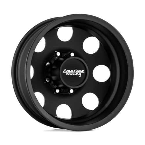 American Racing AR204 Baja Dually 17x6.5 Satin Black Wheel with 8x210 Bolt Pattern and -140 Offset