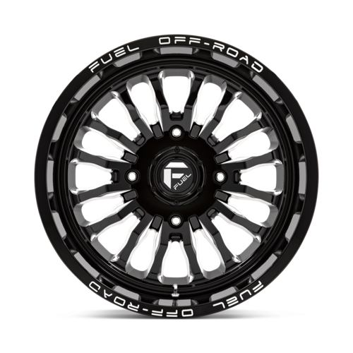Fuel UTV D821 ARC 18x7 Gloss Black Milled Wheel with 4x137 Bolt Pattern and +13 Offset