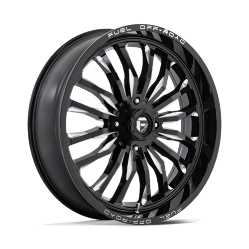 Fuel UTV ARC Off-Road Wheel 24x7 Gloss Black Milled - 4x156 Bolt Pattern, 13mm Offset