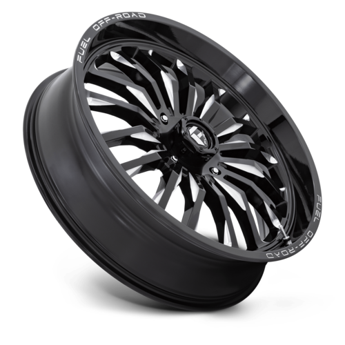 Fuel UTV D821 ARC 24-Inch Gloss Black Milled Off-Road Wheel with 4x137 Bolt Pattern and 13mm Offset